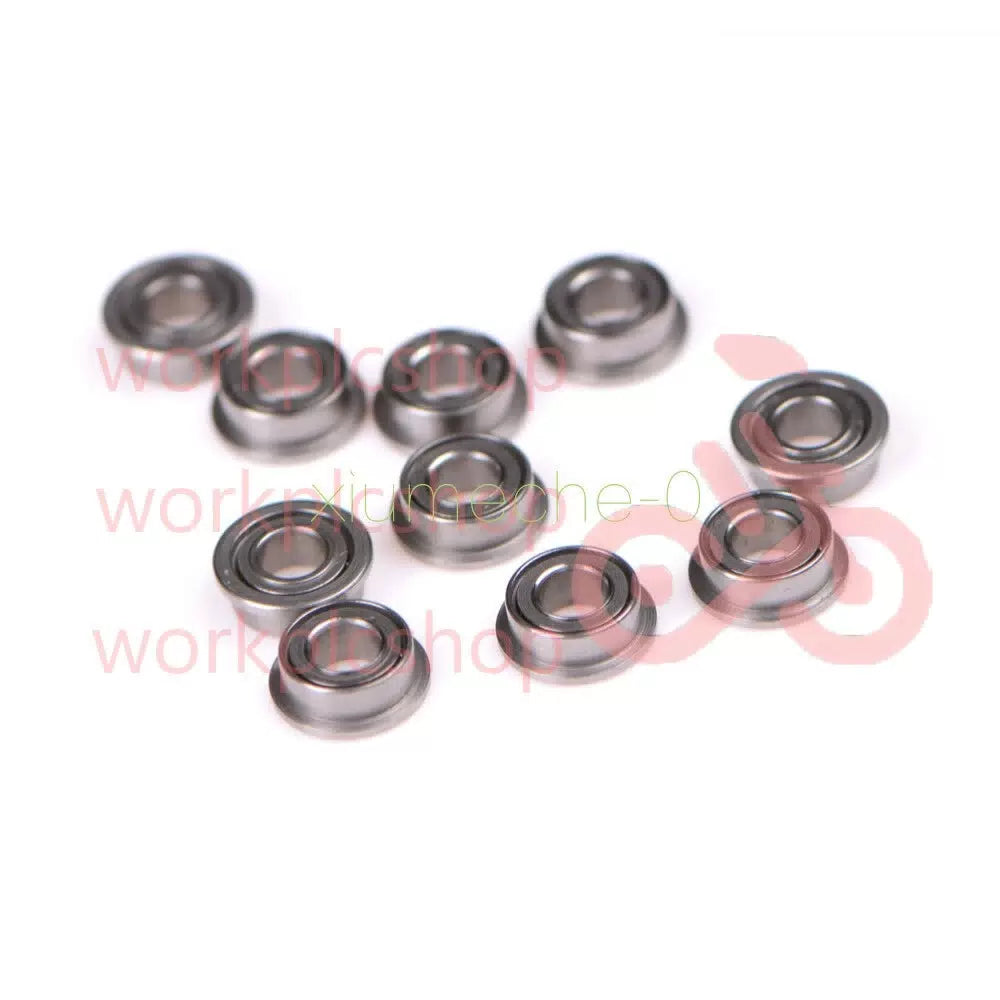 10PCS MF63zz 3mmX6mmX2.5mm Mini Metal Double Shielded Flanged Ball Bearings M8 [1]