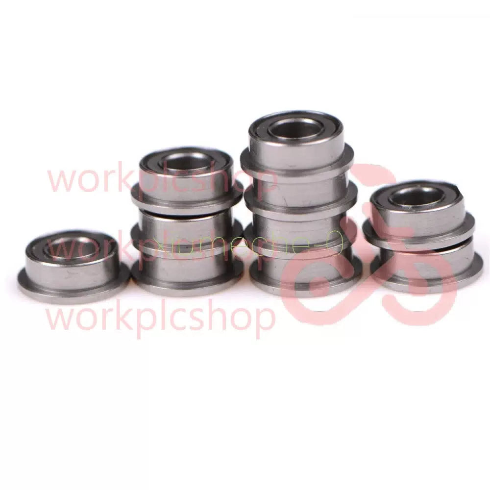 10PCS MF63zz 3mmX6mmX2.5mm Mini Metal Double Shielded Flanged Ball Bearings M8 [2]