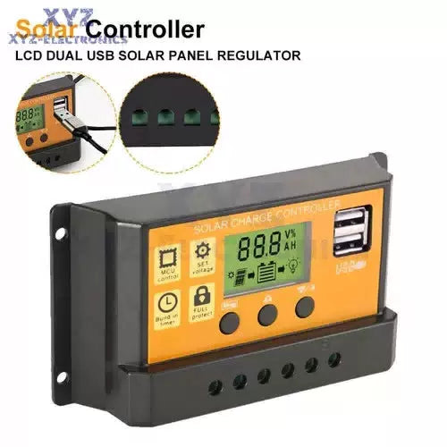 10-100A MPPT Solar Panel Regulator Charge Controller 12V/24V Auto Focus Tracking [7]