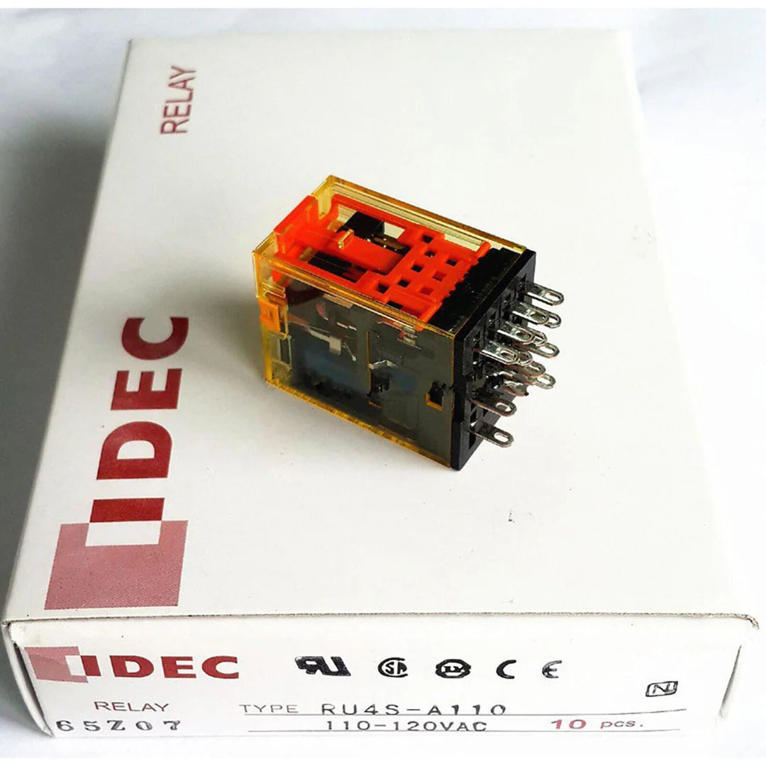 10 Piece IDEC Intermediate Relay RU4S-A110 AC110-120V Spot Stock - IDEK [3]