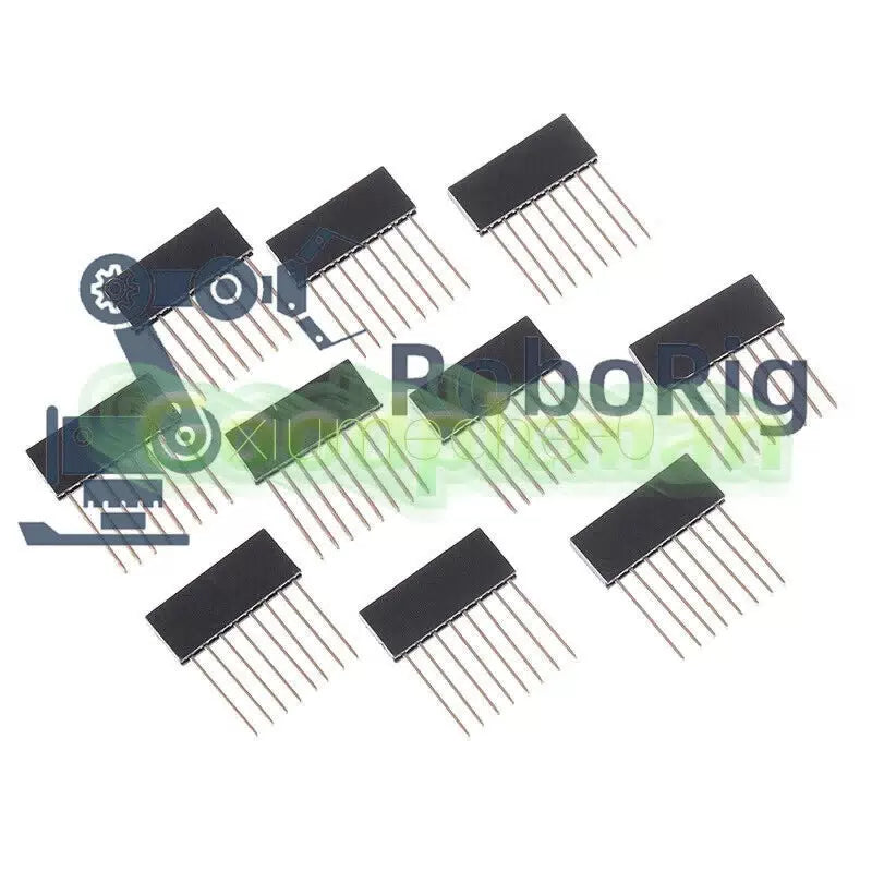 10pcs 8 Pin 2.54 mm Stackable Long Legs Femal Header For Arduino Shield [4]