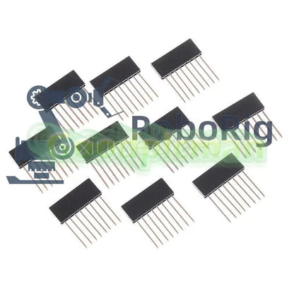 10pcs 8 Pin 2.54 mm Stackable Long Legs Femal Header For Arduino Shield [4]