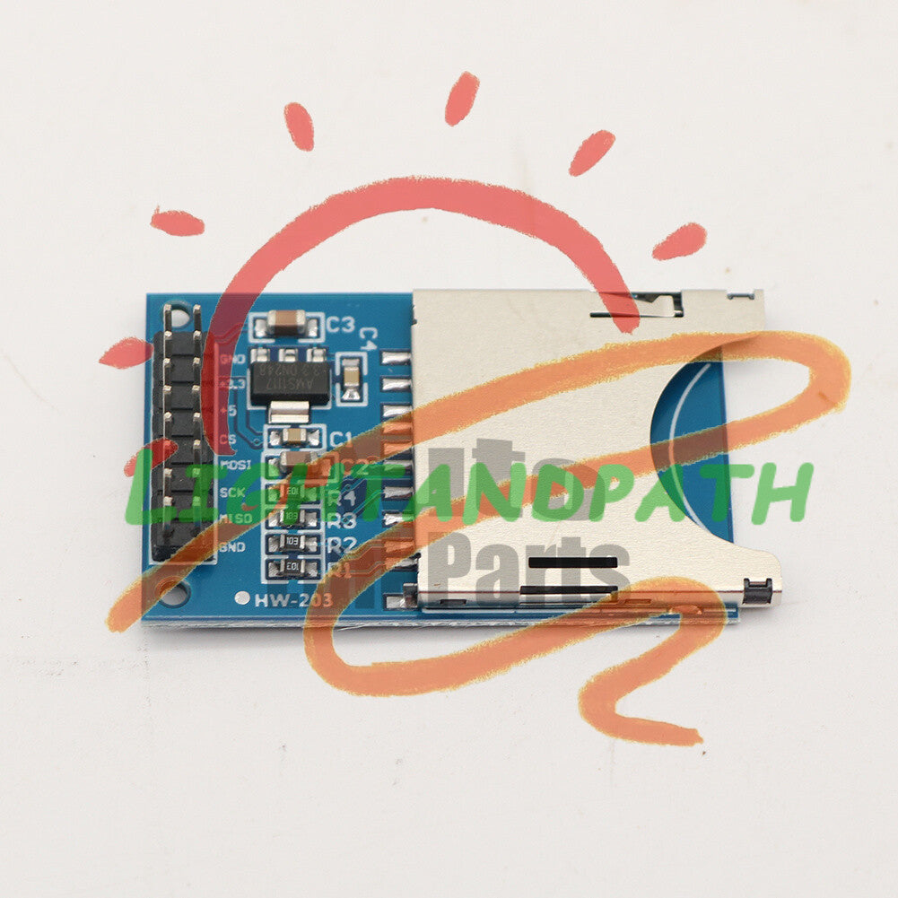 1PCS Blue SD Card Module Slot Socket Read &Write SPI for Arduino ARM MCU Reader