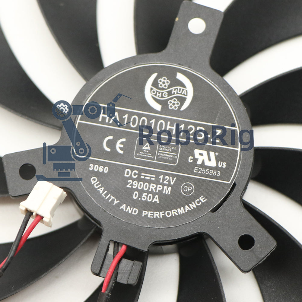 hole distance HA10010H12B-Z 12V 0.50A 40mm Dia 95mm graphics card cooling fan