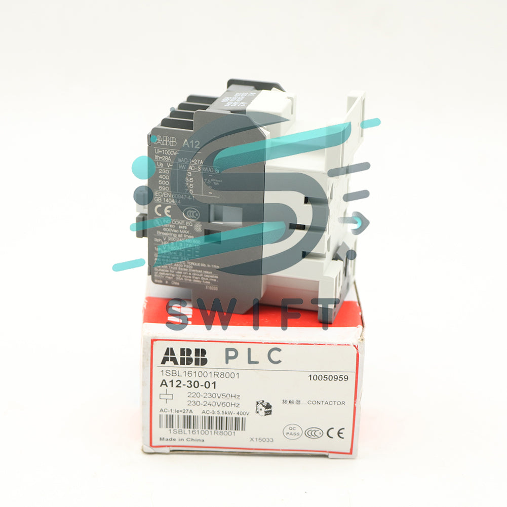 ABB A12-30-01 Contactor 220V 50/60Hz 1SBL161001R8001 1PCS