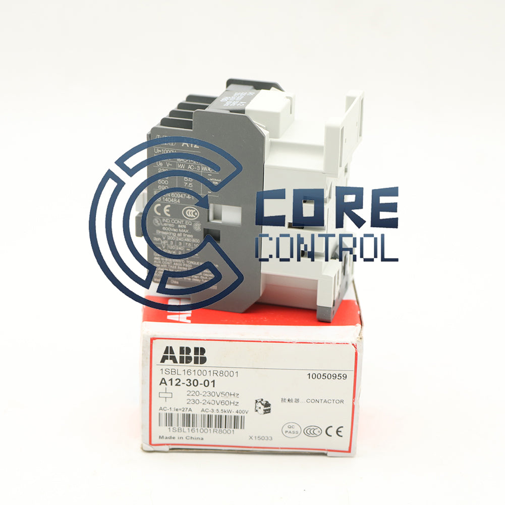 1PCS ABB A12-30-01 AC Contactor 220V 50/60Hz 1SBL161001R8001