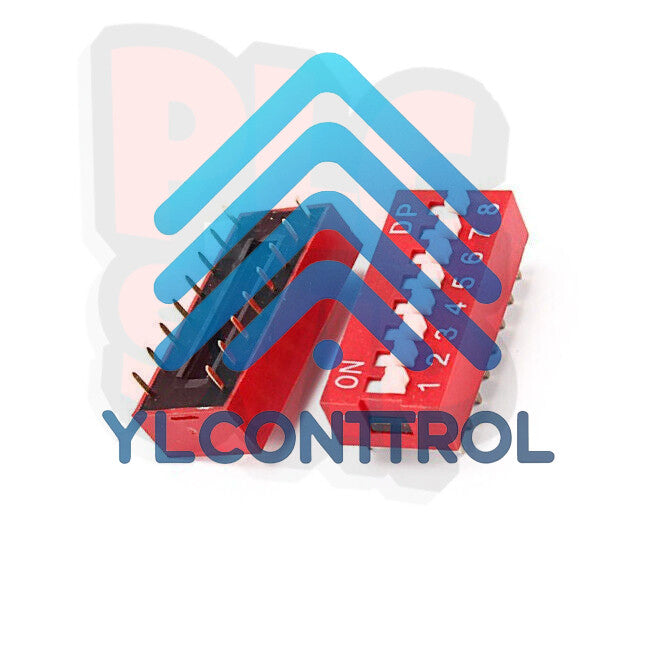 20PCS Slide Type Switch Module 2.54mm 8-Bit 8 Position Way DIP Red Pitch