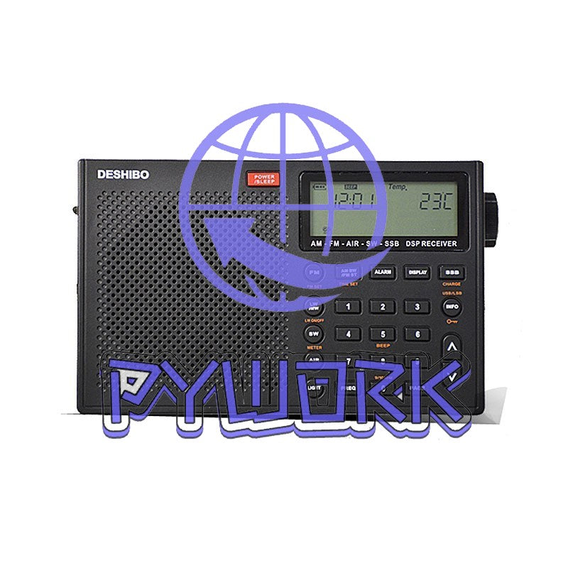 DESHIBO RD1780 All Band Radio Receiver AM-FM-AIR-SW-SSB DSP Receiver Backlit ~