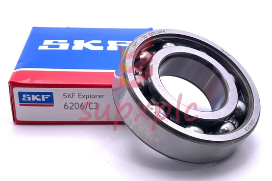 1PCS SKF 6206/C3 Deep Groove Ball Bearing Open No Seals 30x62x16 mm