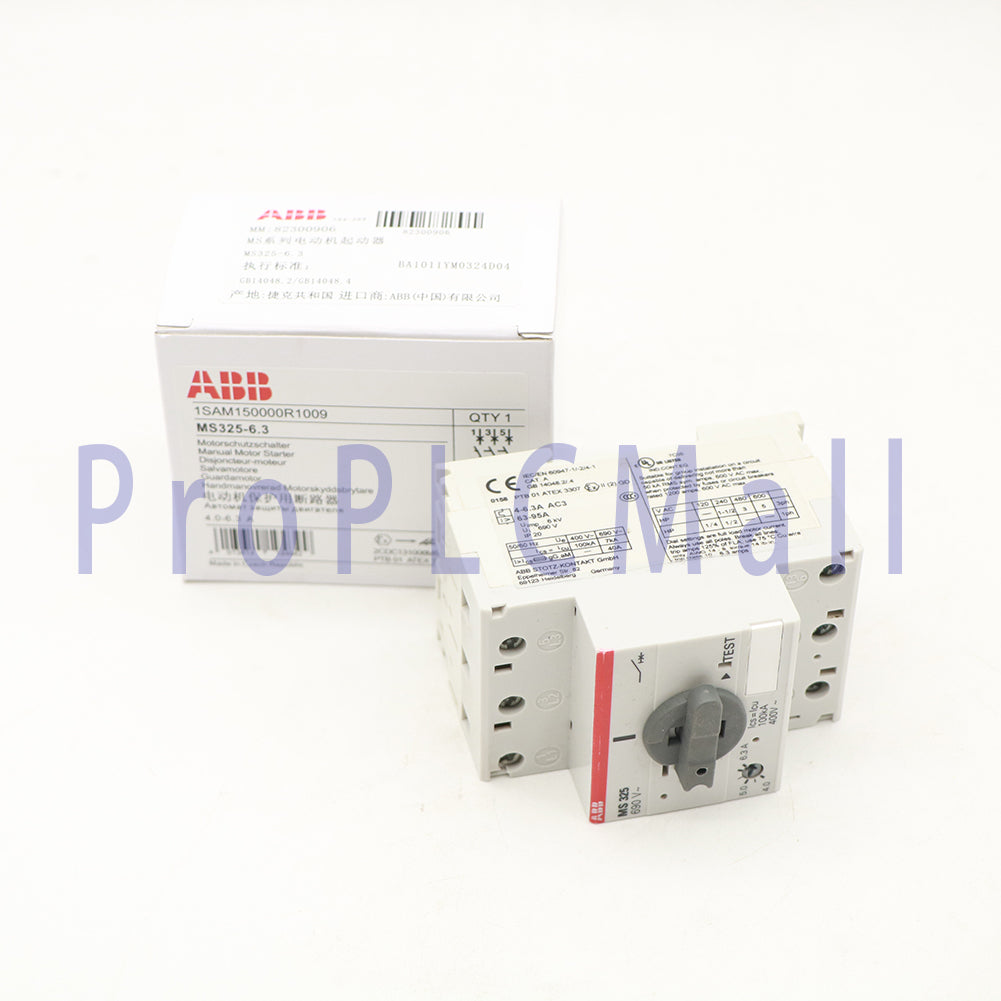 1PCS Protective Circuit Breaker ABB MS325-6.3 1SAM150000R1009