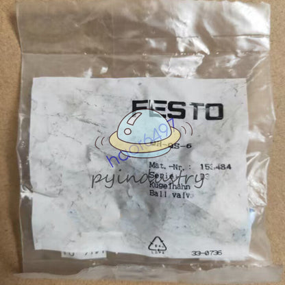 1 pcs FESTO QH-QS-6 153484 Ball Valve Free shipping #YP1