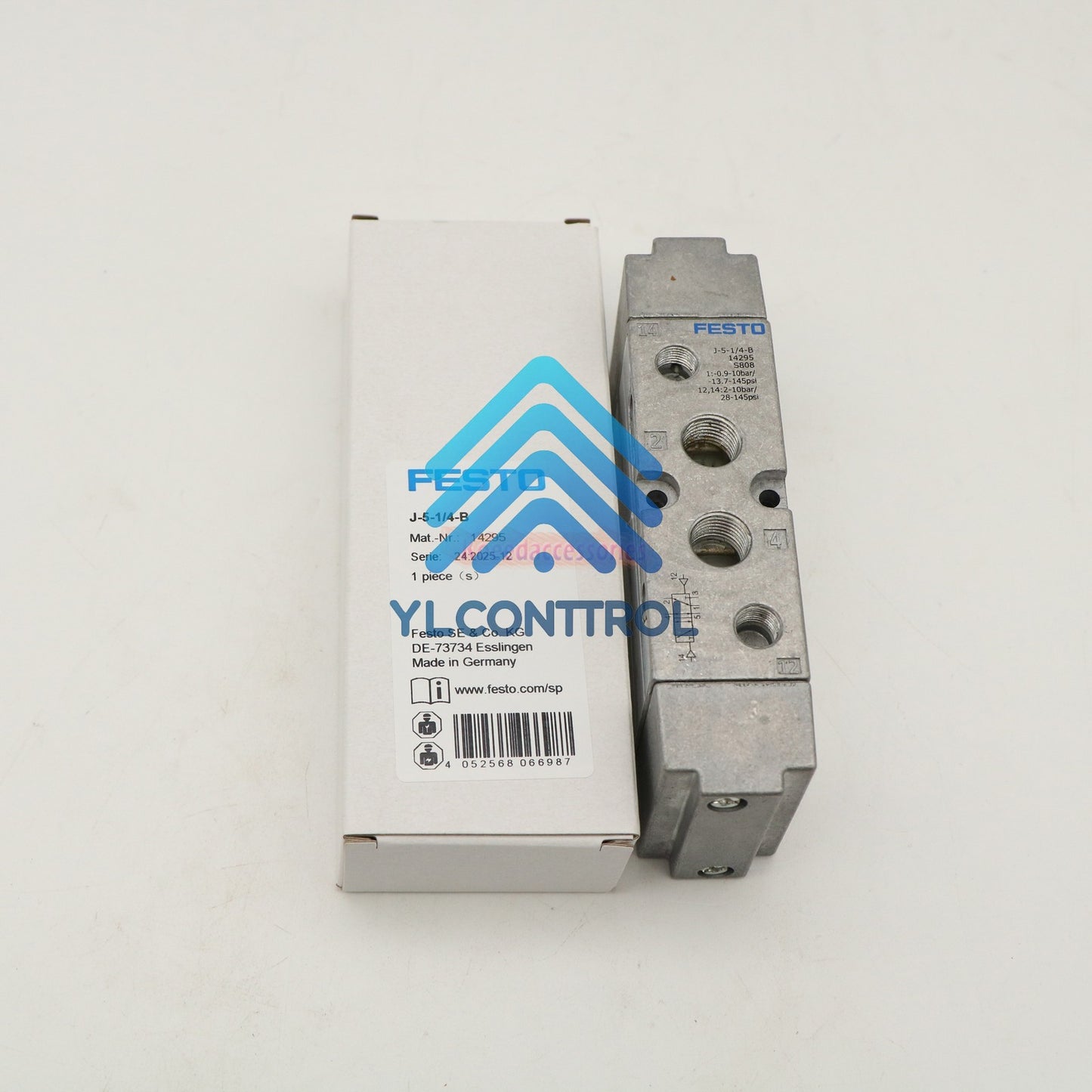 1PC FESTO J-5-1/4-B 14295 Solenoid Valve