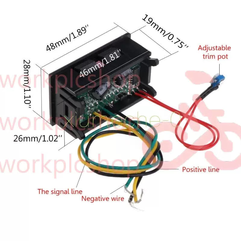 12V Fuel level Gauge Indicator Universal Motorcycle Car Oil scale meter LED [6]