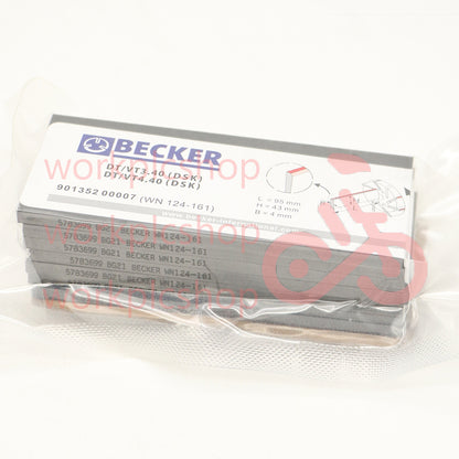 Carbon Vane 90135200007 WN124-161 IS SUITABE FOR Becker Pump DT/T/VT3.40/4.40