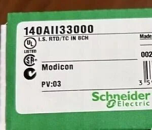 140AII33000 Schneider 140MHz 80Vdc 800mA 33000Vdc 1000Vdc Max 400mA Max 16Bit 1000Vdc DC 16Bit 400mA DC 16Bit PLC Module - SCHNEIDER ELECTRIC [1]