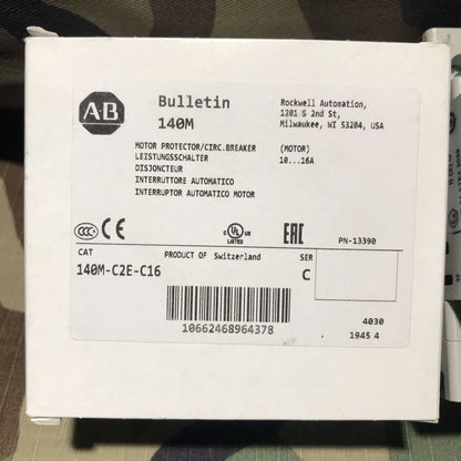 140M-C2E-C16 Motor Protector Circuit Breaker Ser. C - ALLEN BRADLEY [1]