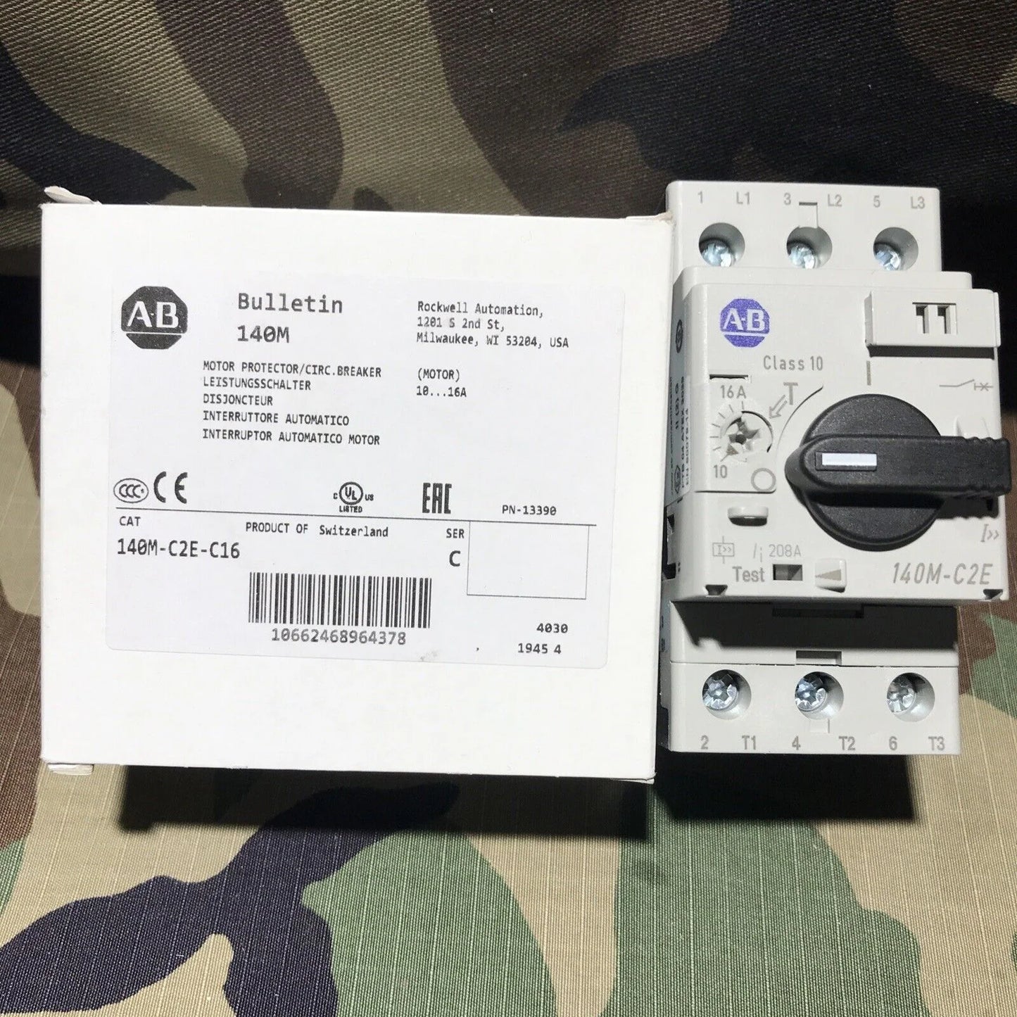 140M-C2E-C16 Motor Protector Circuit Breaker Ser. C - ALLEN BRADLEY [2]