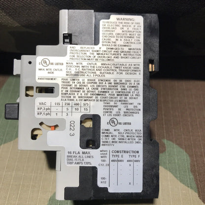 140M-C2E-C16 Motor Protector Circuit Breaker Ser. C - ALLEN BRADLEY [5]