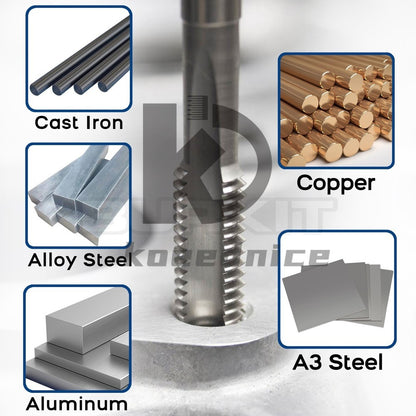 M28 X 1.5 Thread Tap Right Hand, HSS M28x1.5 Straight Fluted Machine Tap