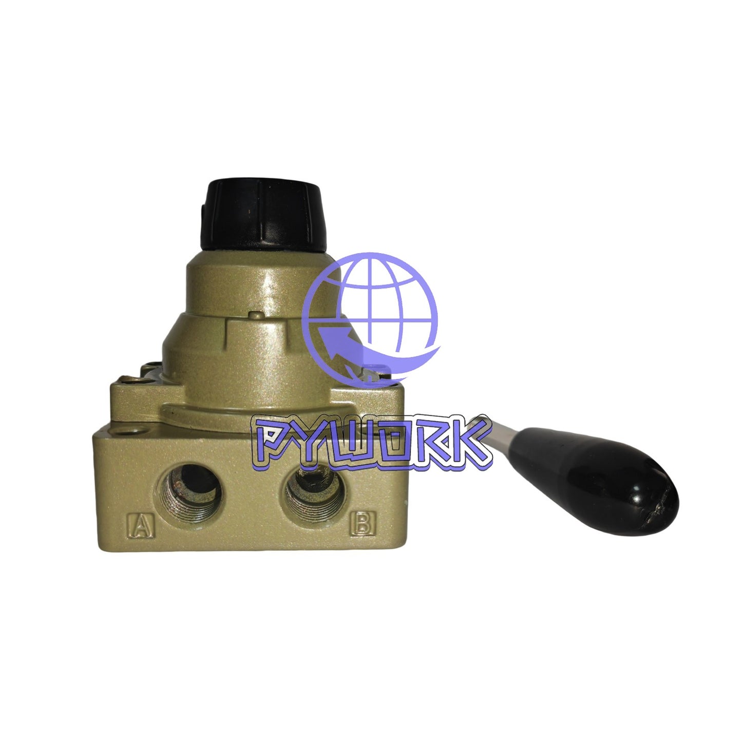1Pc VH200-02 1/4 BSP Center Closed 3P 3way Manual Hand lever Pneumatic Valve