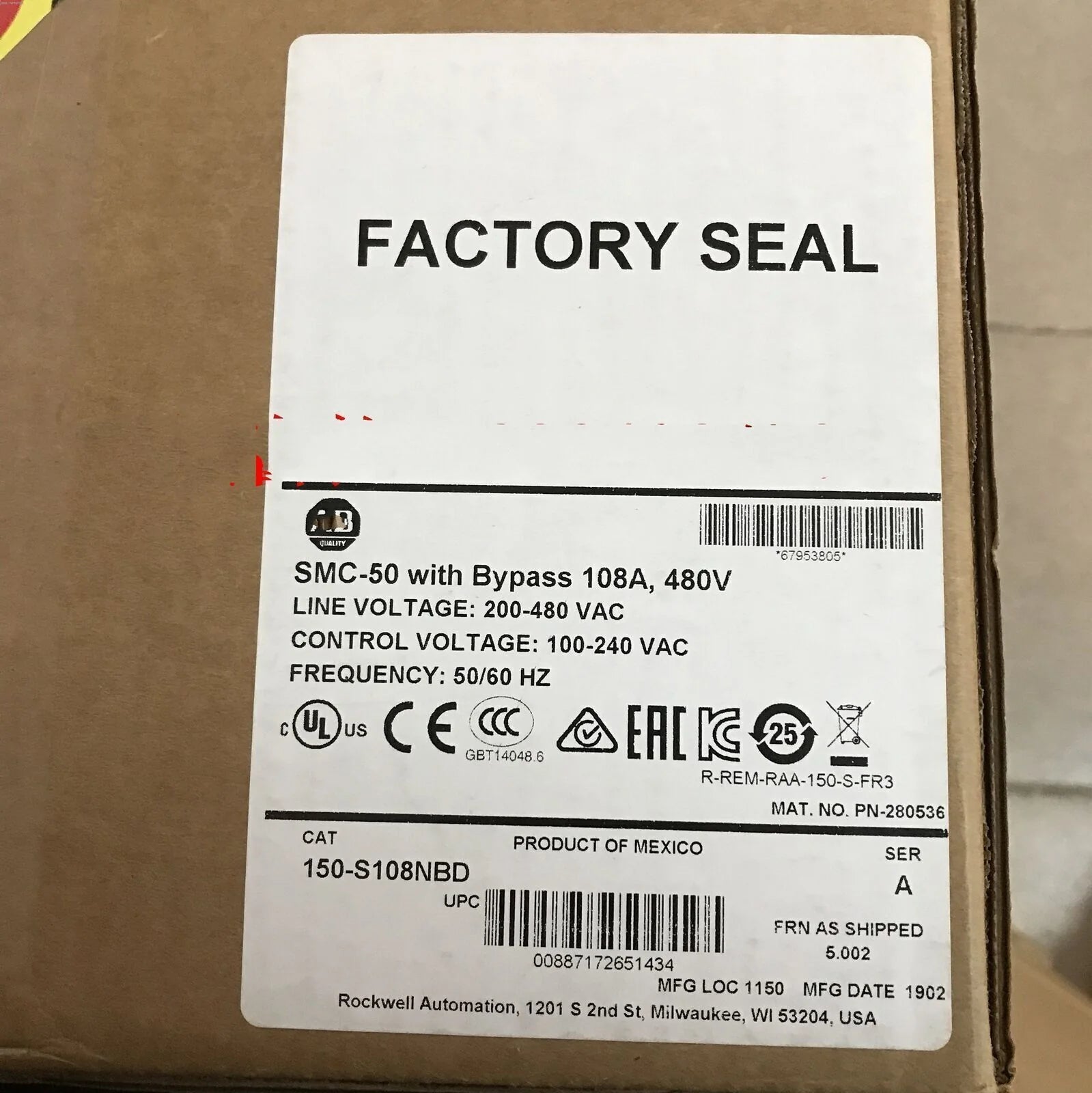 150S108NBD Allen Bradley SMC-50 150S108NBD AB - ALLEN BRADLEY [4]