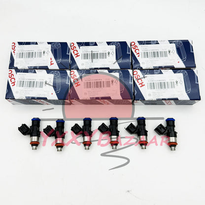 6Pcs Fuel Injector 0280158091 For Bosch Mercury Mazda CX-9 Lincoln 3.5L 3.7L