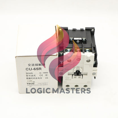 1Pcs TECO CU-65R Magnetic Contactor 100 Amp, 3 Phase, 110V Coil 3A2a2b