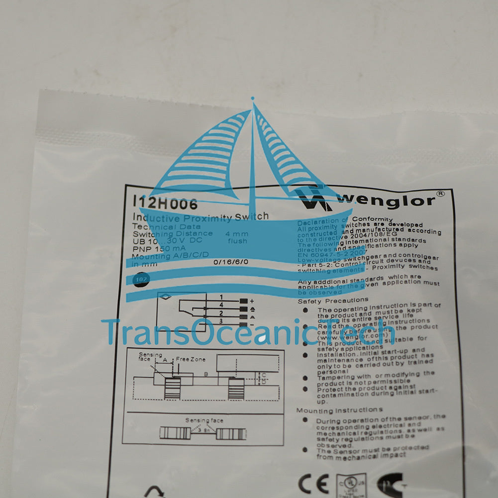 1PCS Wenglor Inductive Proximity Switch Sensor I12H006