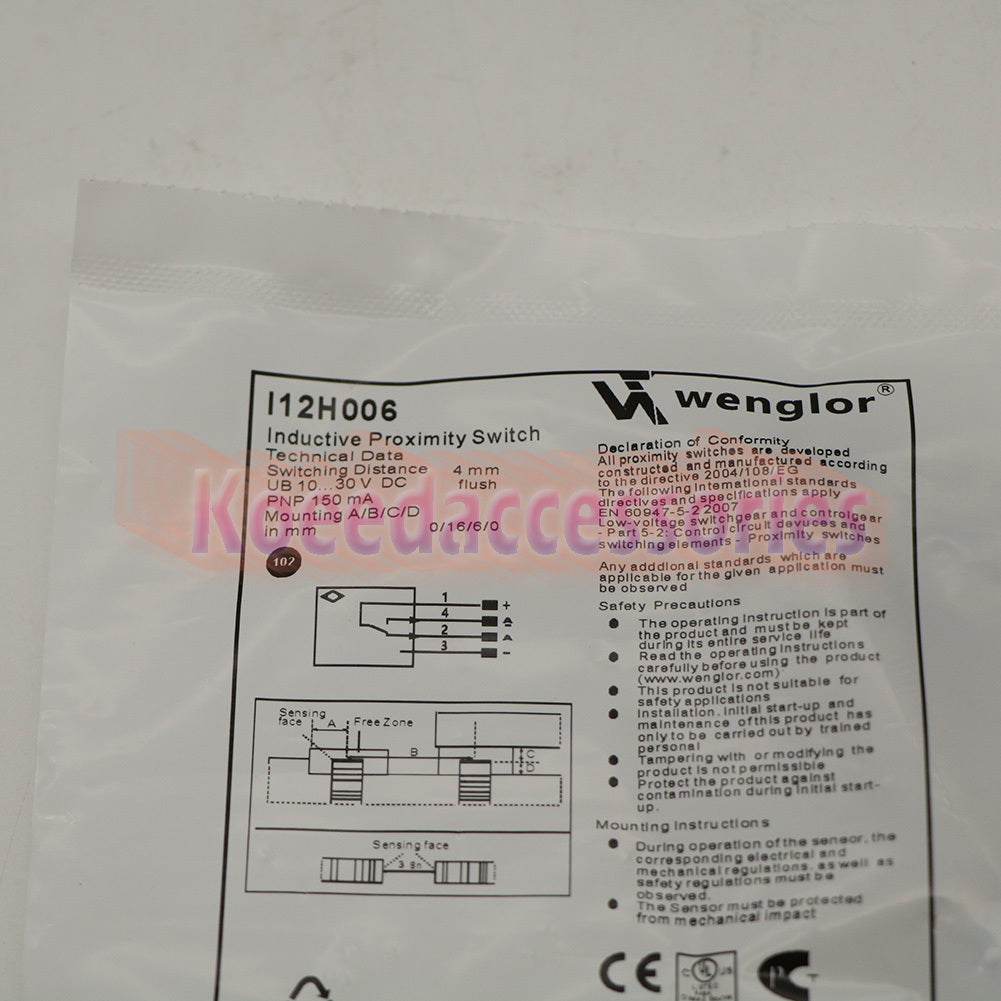 1PCS Wenglor Inductive Proximity Switch Sensor I12H006