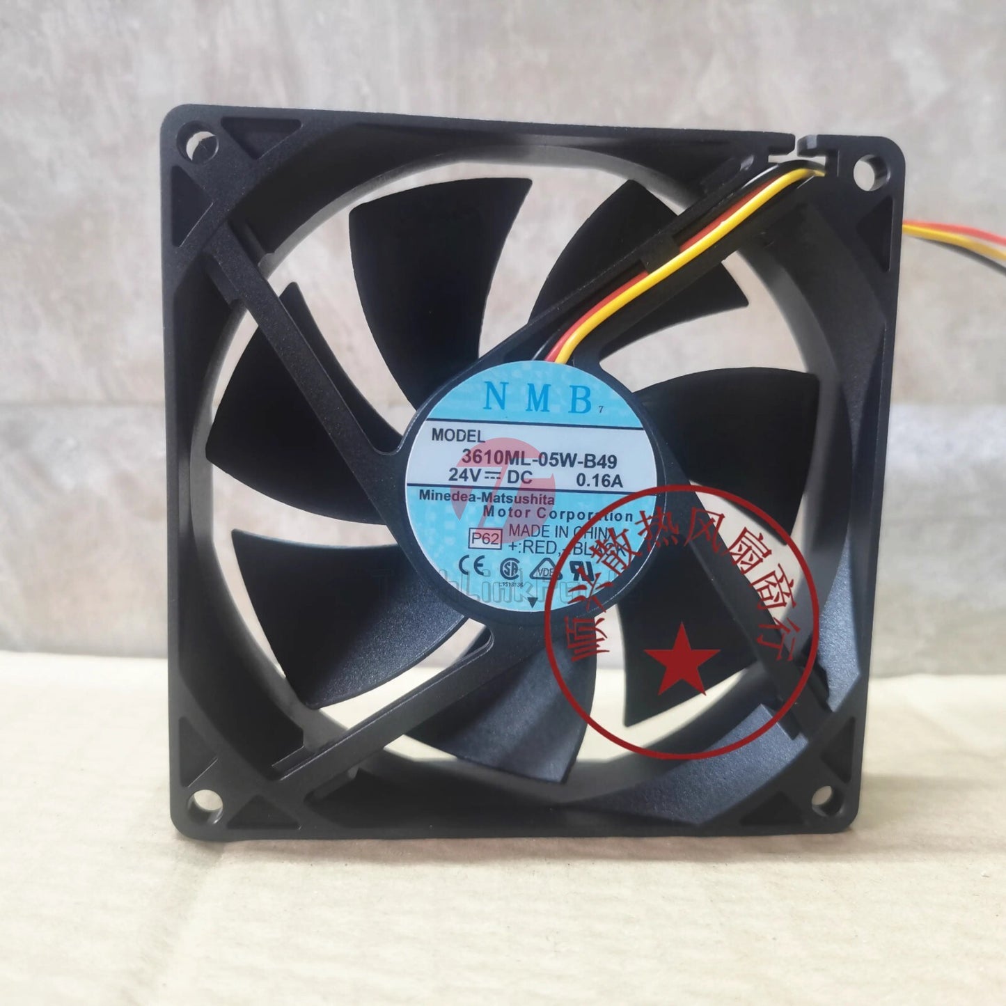 NMB 3610ML-05W-B49 DC24V 0.16A 9225 3-Wire Inverter Cooling Fan