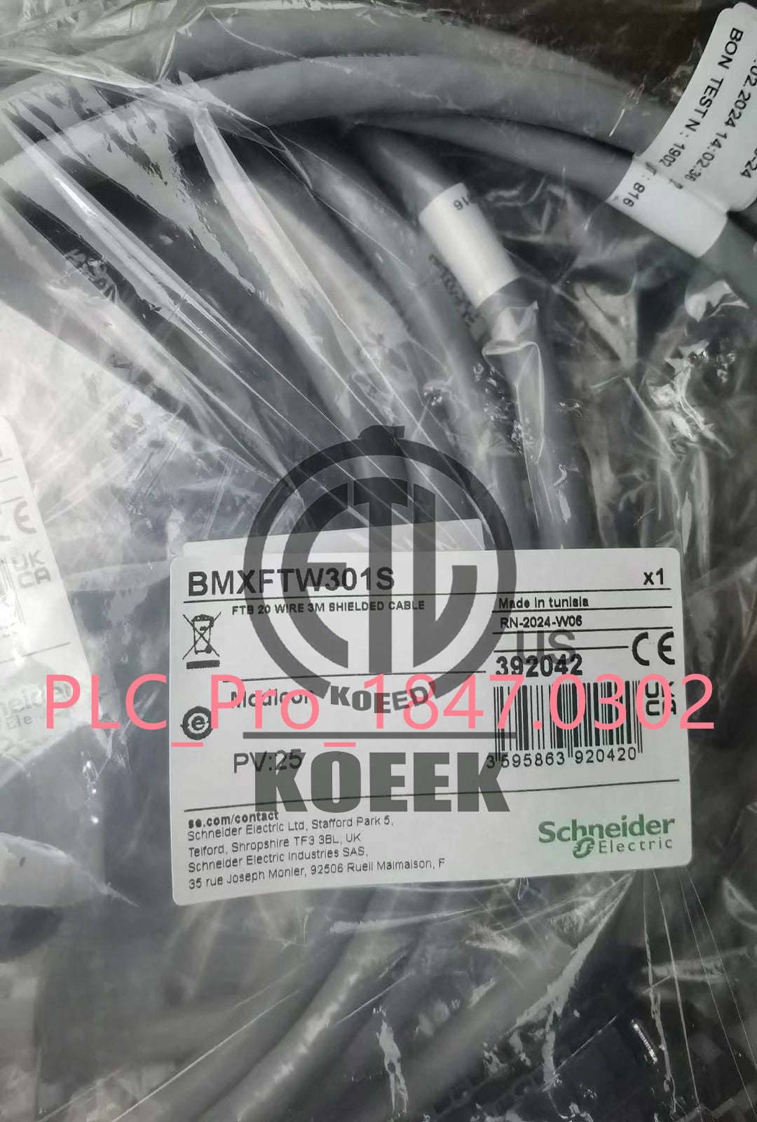 1PCS Schneider BMXFTW301S 392042 FTB 20 wire 3M shielded cable Fast ship #k