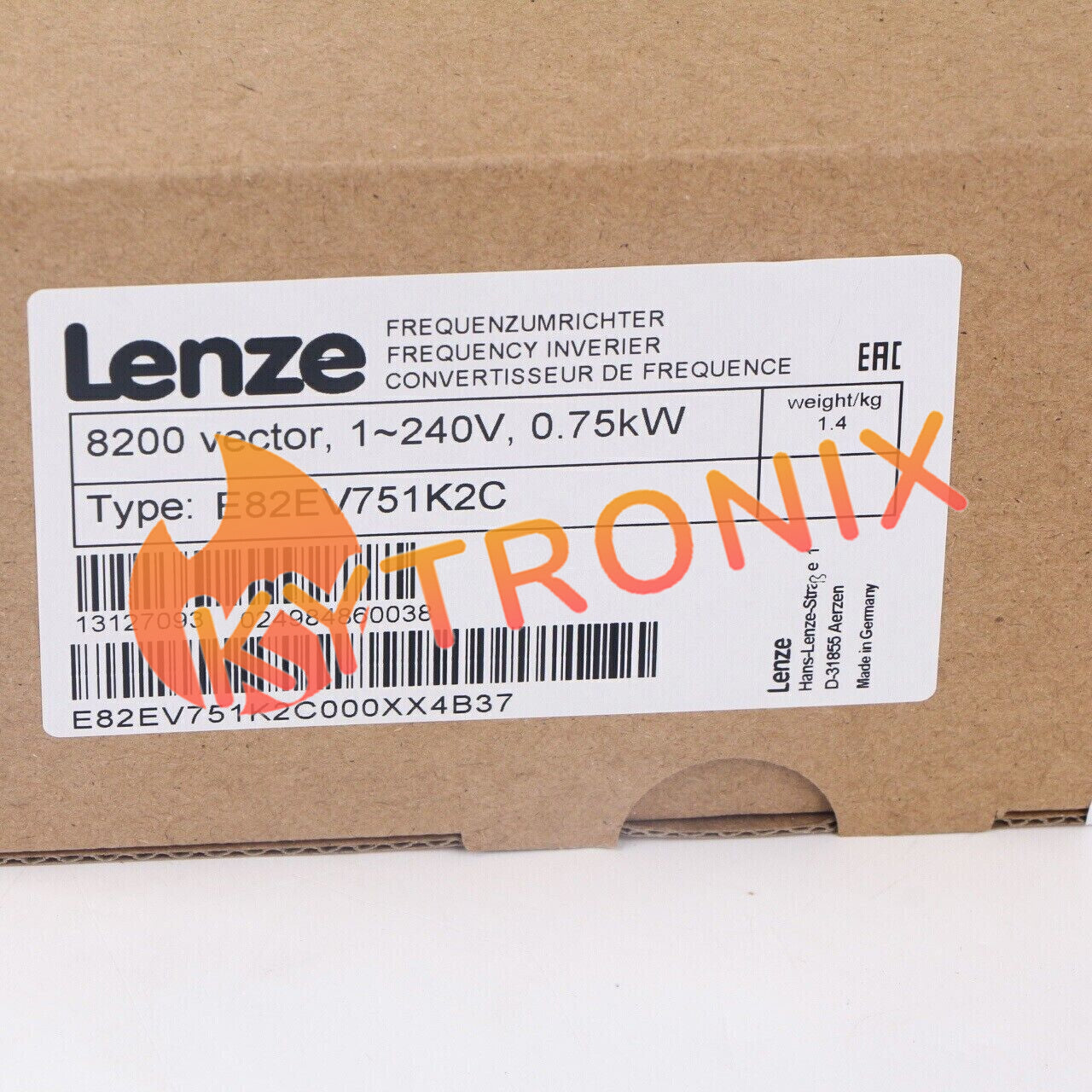 E82EV751_2C LENZE E82EV751K2C 8200 Vector 0.75kW INVERTER Fast delivery
