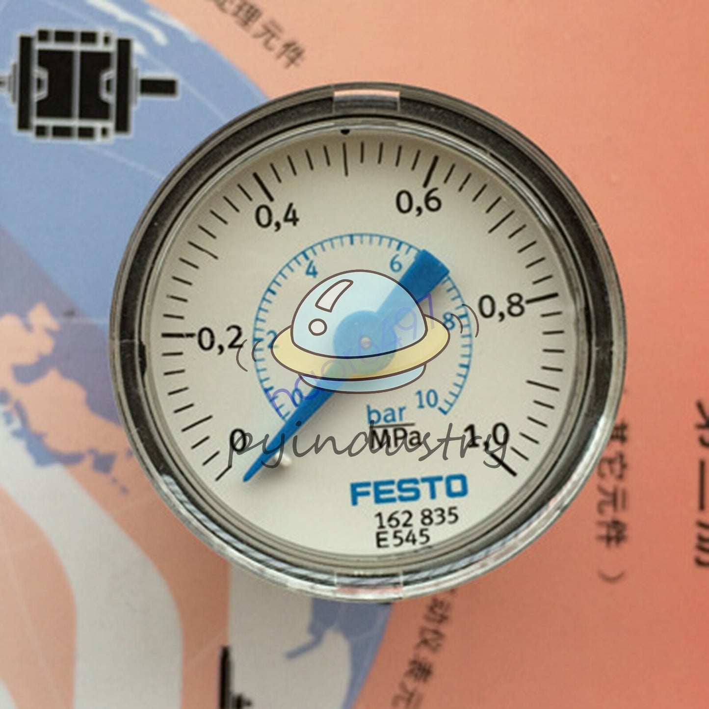 1PC Festo MA-40-10-1/8-EN 162835 Pressure Gauge fast Ship #YP1