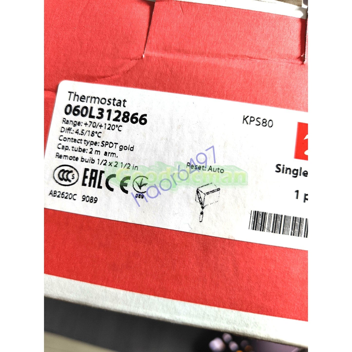 1PC Danfoss Temperature Switch KPS80 060L312866 In Box#QW