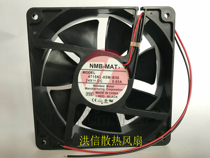 1pcs NMB 4715KL-05W-B50 DC24V 0.65A 12CM 12038 inverter cooling fan