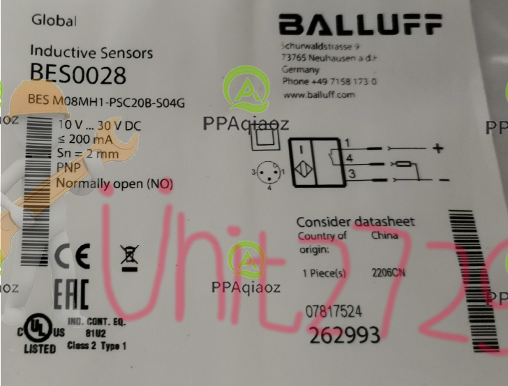 1Pcs BALLUFF BES M08MH1-PSC20B-S04G （BES0028) sensor Fast delivery #un
