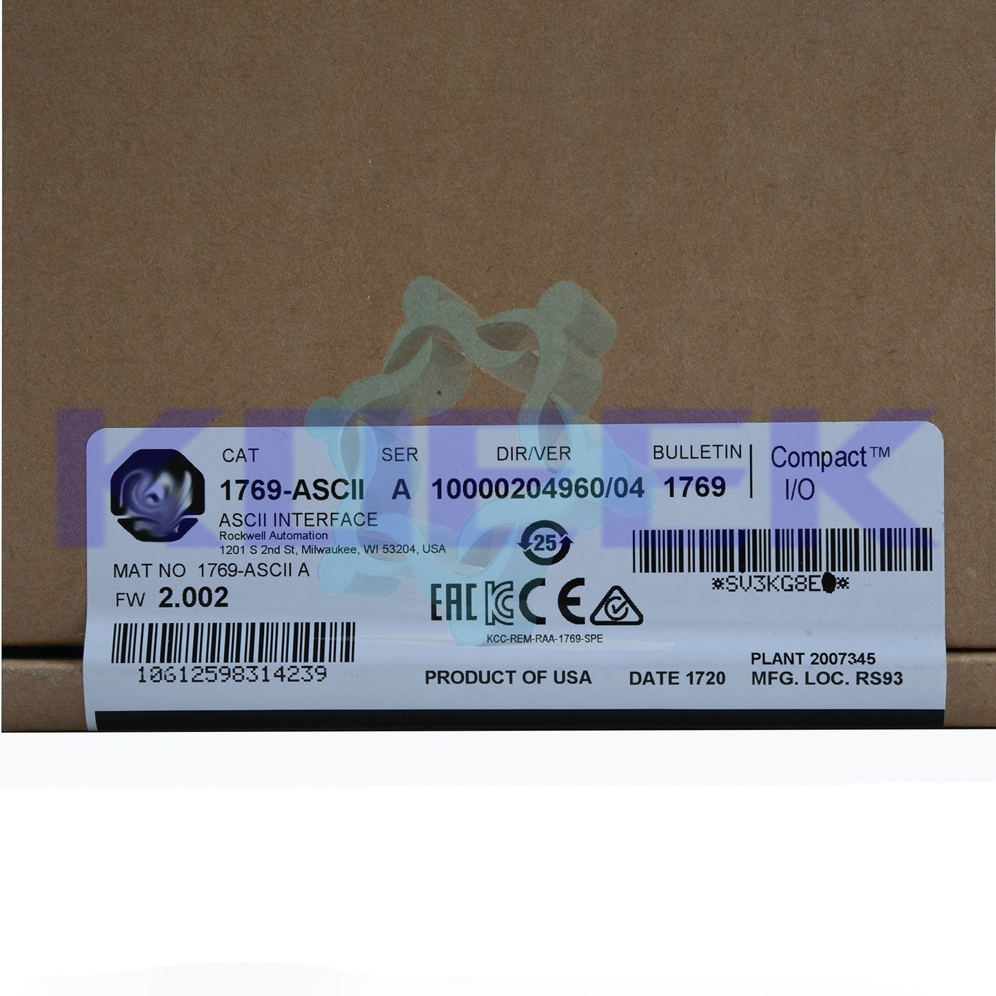 1769-ASCII - ALLEN-BRADLEY