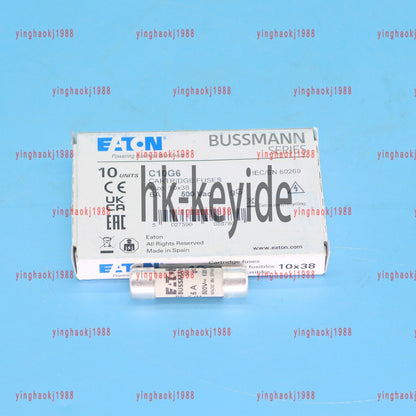 10pc eaton Bussmann C10G6 (6Amp) 6A 500Vac Cartridge Fuse 10x38mm