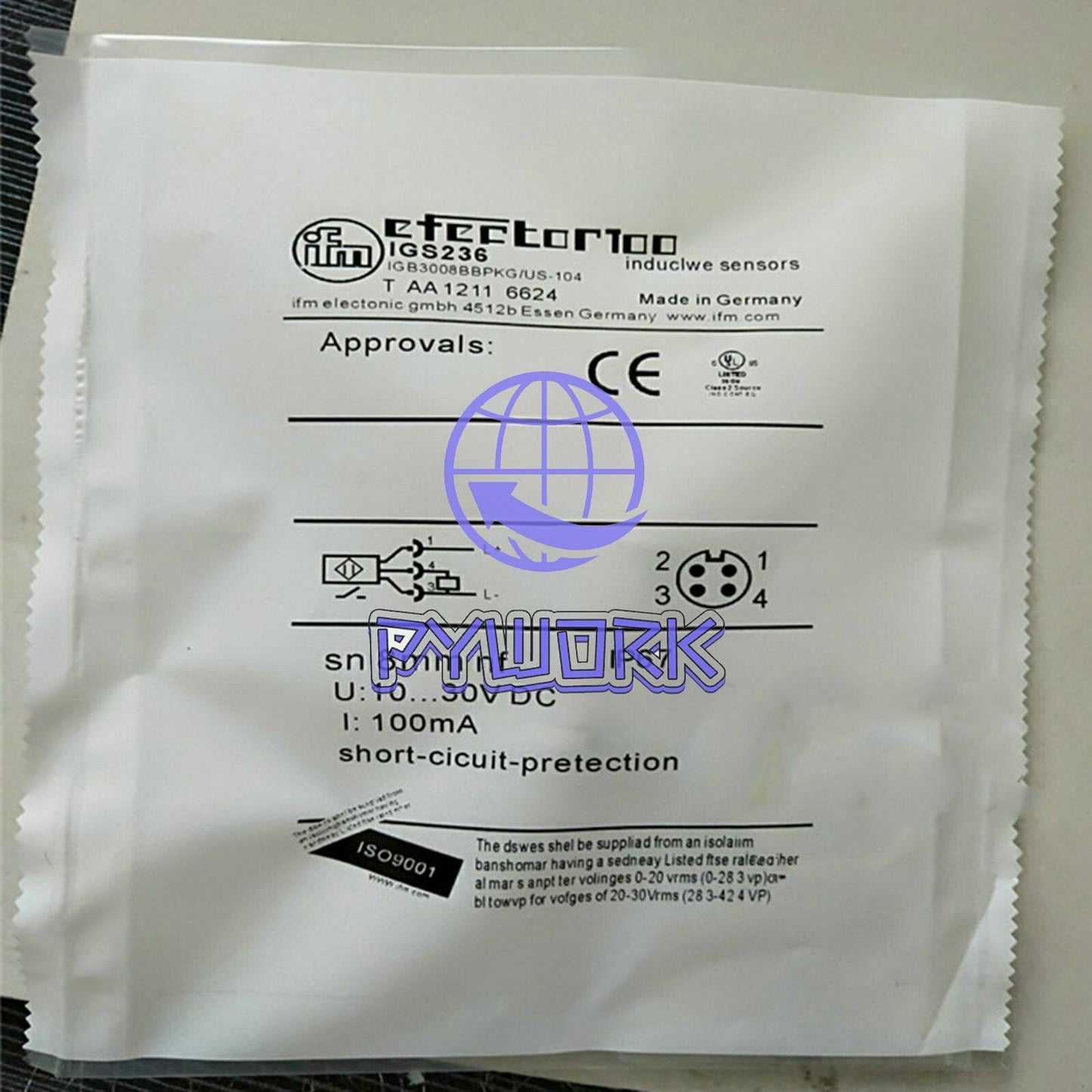 1Pcs IFM IGS236 IGB3008BBPKG/US-104 Sensor 10...30 VDC 100mA