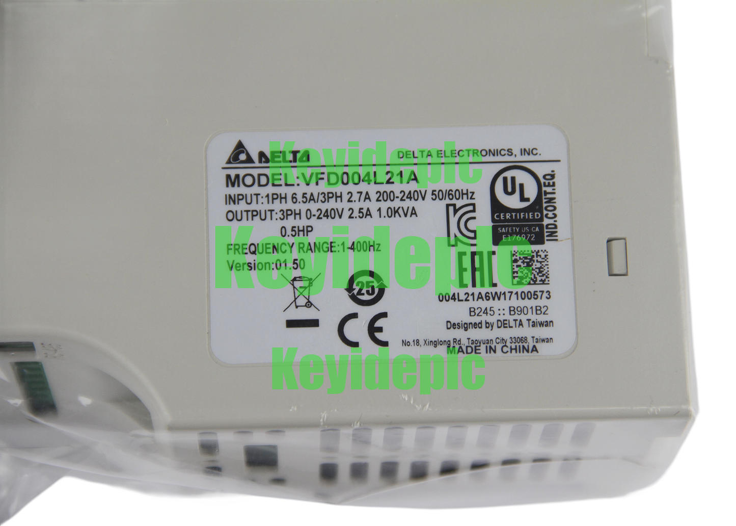 VFD004L21A 0.4KW 220V Frequency Converters for Delta #ke