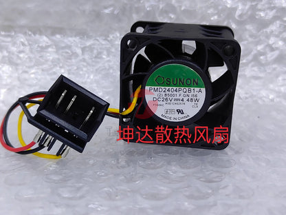 SUNON PMD2404PQB1-A 4028 DC26V 4.48W 3-Pin Inverter Cooling Fan