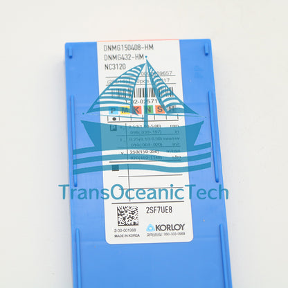 DNMG150408-HM NC3120 DNMG432-HM KORLOY Turning Blade Carbide Inserts 10PCS/BOX