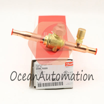 Danfoss 009L7050 1/4in Shut Off Ball Valve ODF GBC 6s Multiple Refrigerant MWP 6