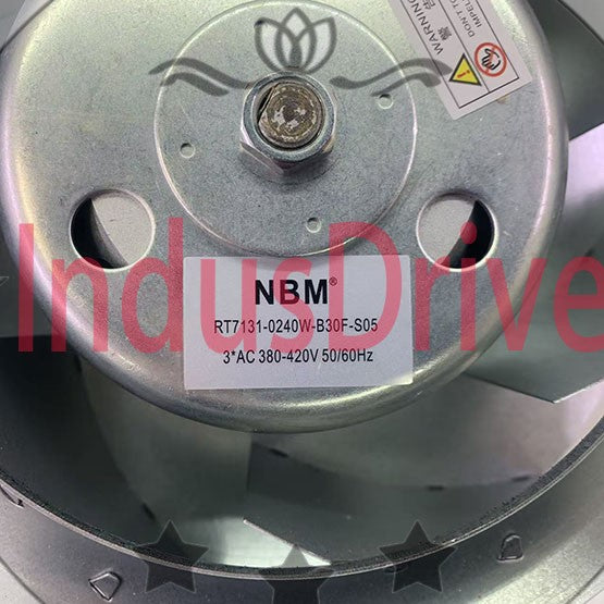1 Pc. NBM RT7131-0240W-B30F-S05 Spindle Motor Fan 3*AC 380-420V 50/60Hz 4Pin