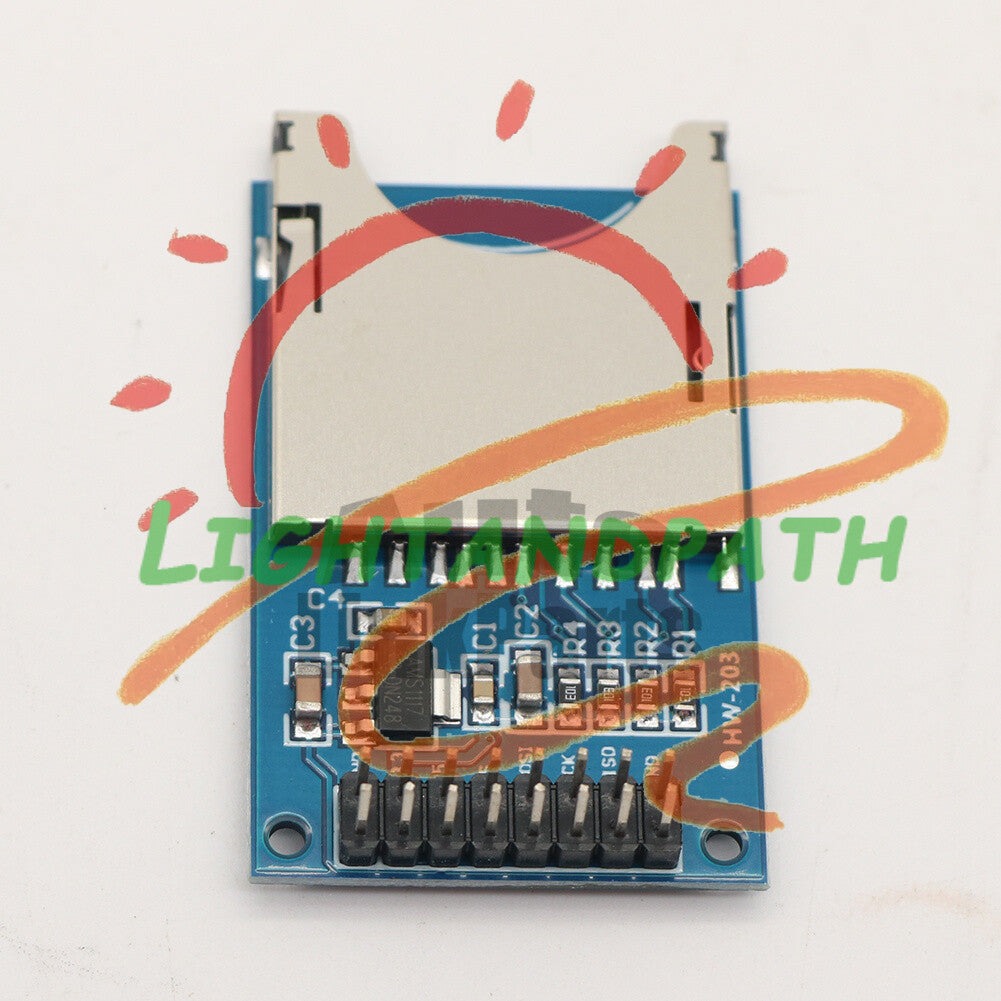 1PCS Blue SD Card Module Slot Socket Read &Write SPI for Arduino ARM MCU Reader