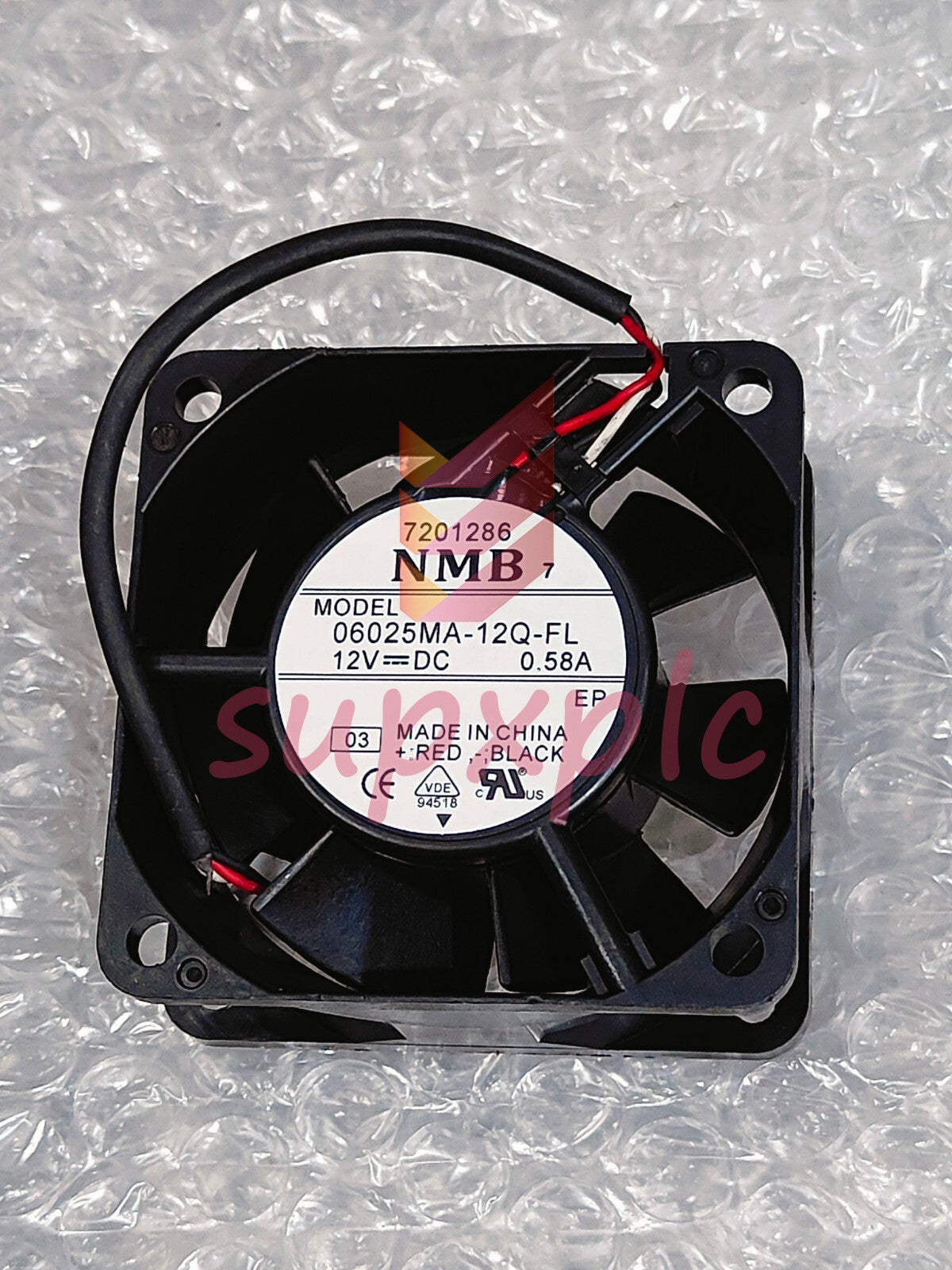 1PC NMB Fan 06025MA-12Q-FL DC12V 0.58A 6025 6CM 3 WIRE Cooling fan f