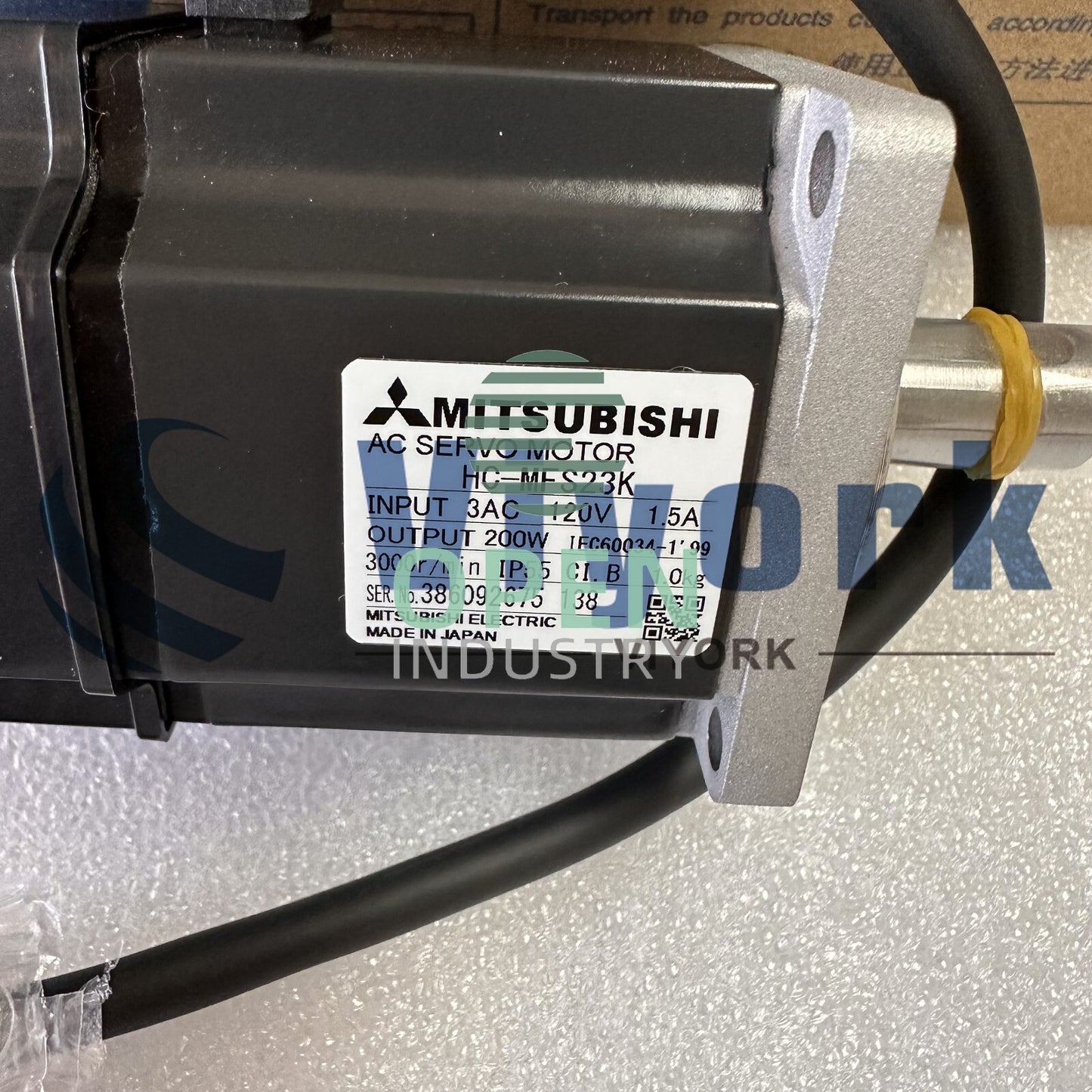 1PCS Mitsubishi HC-MFS23K AC SERVO MOTOR I/P 3AC 120V 1.5AMP O/P