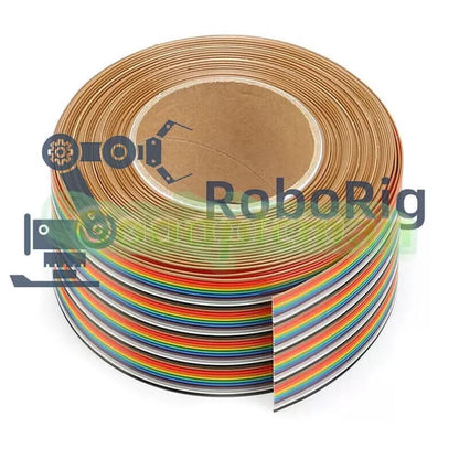 1M 3.3ft 40 Way 40 pin Flat Color Rainbow Ribbon IDC Cable Wire Rainbow Cable CW [3]