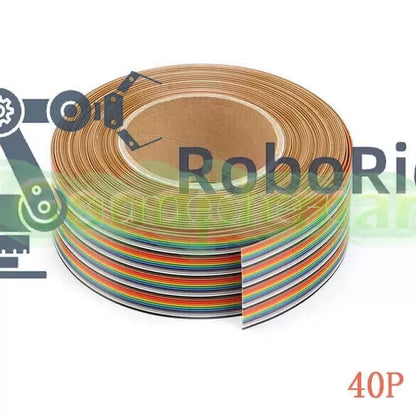 1M 3.3ft 40 Way 40 pin Flat Color Rainbow Ribbon IDC Cable Wire Rainbow Cable CW [4]