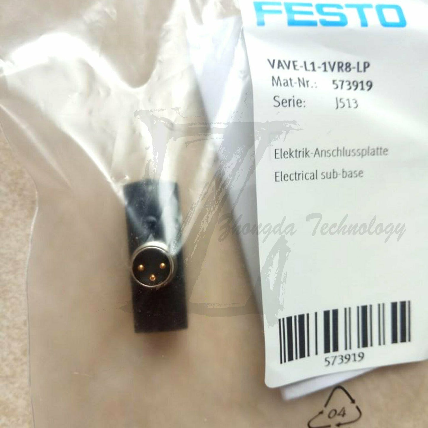 1PC NEW Festo Electrical connection base VAVE-L1-1VR8-LP 573919 - FESTO